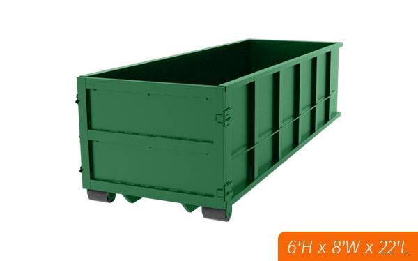 you can rent a thirty yard dumpster for a specified amount of time depending on your needs and the company's policies